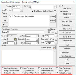 Using the Appointment Checklist – Dentrix Magazine